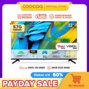 COOCAA 32 inch Smart TV - Digital TV - Android 11 - Netflix/Youtube - Google Assistant - Dolby Audio - Mirroring - Flicker Free - Boundless - HDR 10 - WIFI - HDMI/USB/LAN(COOCAA 32S7G)