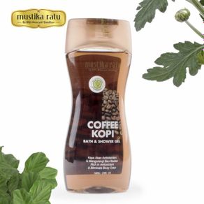 mustika ratu coffee bath & shower gel 245 ml