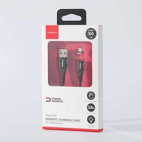 Vivan Mgm100 2.4A Super Strong Magnetic Quick Charger Micro Data Cable Terbaru
