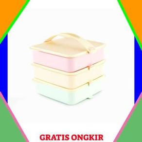 Rantang Makanan Tupperware - Tempat Makan Family Lunch Set Pastel