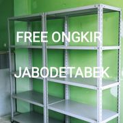 rak besi siku 5 susun 100x40x200