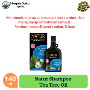 Megah Sakti - Natur Shampoo Tea Tree Oil 140 mL - Perawatan Rambut Anti Dandruff