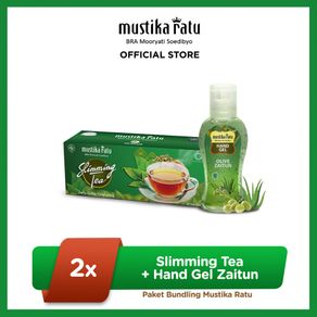[Mustika Ratu] Slimming tea 30bags + Hand Gel Zaitun