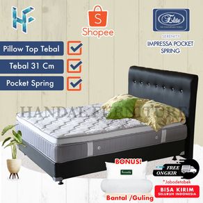 Serenity Set Kasur Spring Bed Impressa 
