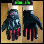sarung tangan motor scoyco mc58-2 original / gloves scoyco mc58-2 - hitam merah. m