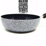 Wajan Deep Wok 24Cm MAXIM NEOSTONE CAPSIL Anti Lengket Marble Ceramic