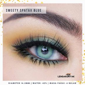 [COD] Softlens Sweety Spatax Blue / Biru by Sweety Plus ( Lensa Kontak / Lensa Mata / Contact Lens ) + FREE LENSCASE