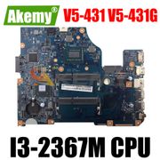 AKEMY NBM1K11001 NB.M1K11.001 UNTUK Acer Aspire V5-431 V5-431G Motherboard Laptop 48.4VM02.011 SR0CV I3-2367M CPU DDR3