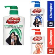 lifebuoy shampoo 680ml anti dandruff/strong & shiny /anti hair fail - strong shiny