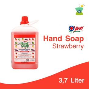 yuri hand soap galon 3.7 liter - merah