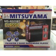 RADIO MITSUYAMA MS - 4020BT CLASSIC 3BAND RADIO/MUSIC PLAYER