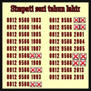 PERDANA NOMOR CANTIK seri tahun