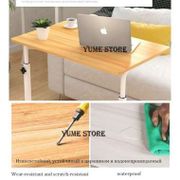 Meja Laptop Lipat Adjustable Portable Rotate Laptop Desk - BROWN/WHITE