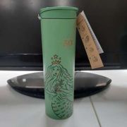 Tumbler Starbucks Stainless Steel Green Siren 50 Th. Size 16 Oz.