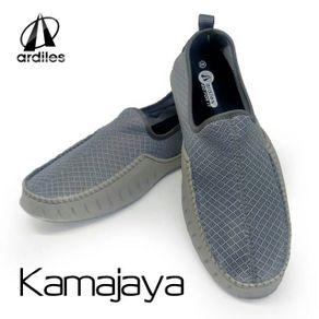 Sepatu slip on cowok Ardiles Kamajaya Abu most populer