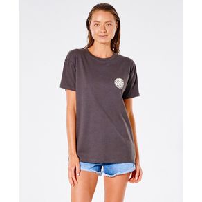 Rip Curl Wettie Icon Tee Washed Black