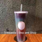 Starbucks Tumbler Taiwan Studded Bling - Neon Rainbow - Trenta - Rare
