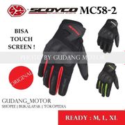 sarung tangan scoyco mc58-2 original bisa touchscreen - glove scoyco - hijau