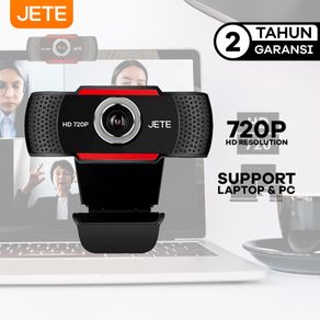Webcam 720p HD JETE W2 with Build In Mic - Garansi 2 Tahun