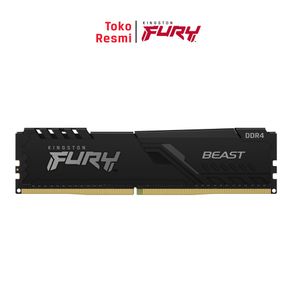 Kingston FURY BEAST Seri Tangguh RAM DIMM 8GB 2666MHz DDR4 Black (KF426C16BB/8)