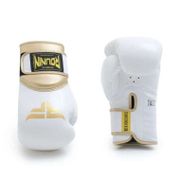 Boxing glove 6 oz / sarung tinju anak Rounin Muaythai - Contender Evo - white Gold 100 % ORIGINAL