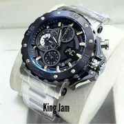 jam tangan pria alexandre christie ac9205 silver black original