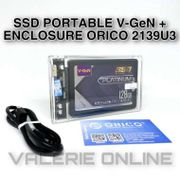 SSD PORTABLE 256GB V-GeN SATA + ORICO HDD Enclosure External Vgen