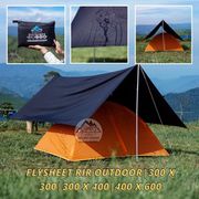 flysheet tenda rir outdoor waterproof tenda pelindung pelapis tenda - 3x4