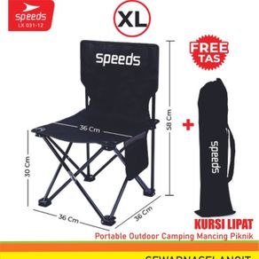 speeds kursi lipat outdoor portable kursi camping folding chair gunung