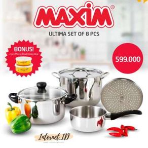 Panci Set Maxim Royal Set Of 13 Teflon Wajan Maxim