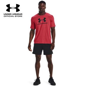 Under Armour Mens Training Sportstyle Logo Lengan Pendek Pria Merah 1329590-638