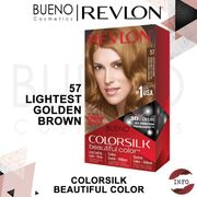 revlon colorsilk hair color cat rambut pewarna rambut hair no amonia - 57 lightest gol