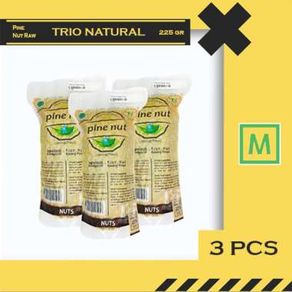 Trio Natural Pine Nut Raw 250 gram ( Bundling 3 )
