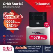 MODEM ORBIT STAR N2 TELKOMSEL FREE 150GB 6 BULAN WIFI INTERNET 4G