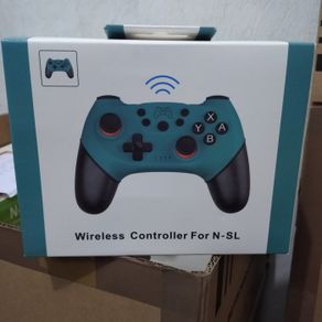 pro controller wireless bluetooth nintendo switch ns - hijau