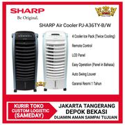 air cooler sharp pj-a36ty *free ongkir khusus jabodetabek* - putih no bubble wrap