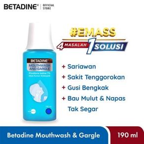 BETADINE Mouthwash & Gargle 190mL
