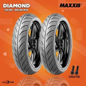 Paket Ban Motor Matic / MAXXIS DIAMOND MA-3DN 80/80-90/80 R14 Tubeless