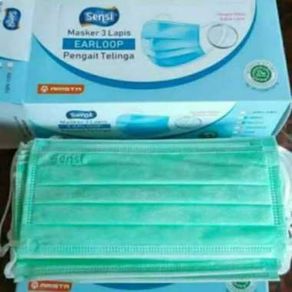 Masker Sensi Earloop 3 ply isi 40 pcs