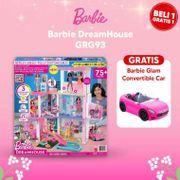 BELI 1 GRATIS 1 - Barbie DreamHouse Dollhouse with Pool, Slide, Elevator, Lights & Sounds GRG93
