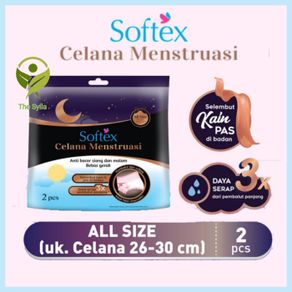 softex celana menstruasi anti bocor 1 pack isi 2 pcs - all size