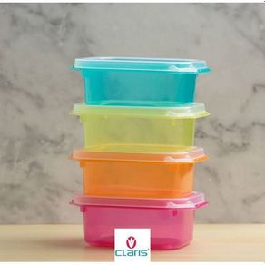 Foodsaver 100ml Box Super Mini Set 4 in 1 Tempat Wadah Mpasi Kukus Kotak Bumbu Dapur Tempat Penyimpanan Mpasi Bayi