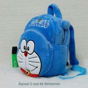 Ransel 2rest m doraemon/tas sekolah anak tk paud/tas karakter/hadiah - Doraemon