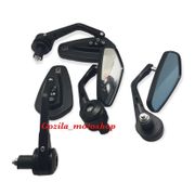 SPION JALU OVAL BAR END FULL CNC REPLIKA RIZOMA MOTOR UNIVERSAL NMAX NEW AEROX NEW PCX NEW LEXI MIO VARIO 160 VIXION WR155 DLL UNIVERSAL