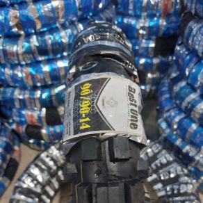BAN LUAR MOTOR BARU MERK BESTONE RING 14 UKURAN 90/90-14 MOTIF CROSS NON TUBELESS