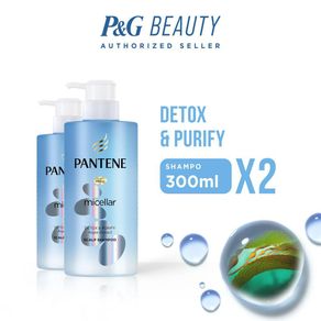 Pantene Shampoo Micellar Detox and Purify 300 ml x2