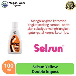 Megah Sakti - Shampo Anti Ketombe Selsun Yellow Double Impact 100 mL