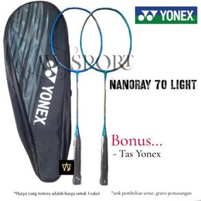 raket badminton yonex nanoray 70 light / raket bulutangkis yonex