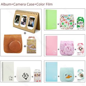 Warna Mini Film Album Kamera 3-In-1 untuk Fujifilm Instax Mini 9 8 Film Berwarna Merah Muda Biru LifeColor gudetama Album Pelindung