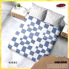 Sprei My Love NORDIC 180X200 King MyLove Seprai Murah Cantik Seprei